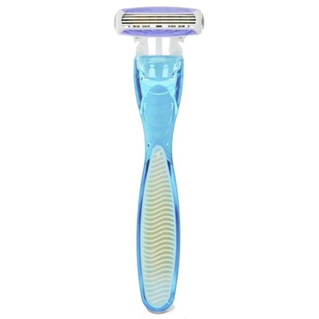 Equate 4 Blade Disposable Razors for Women, Vitamin E Lubricating Strip, Pivoting Head, 6 Count, Value Pack (2 PACK)