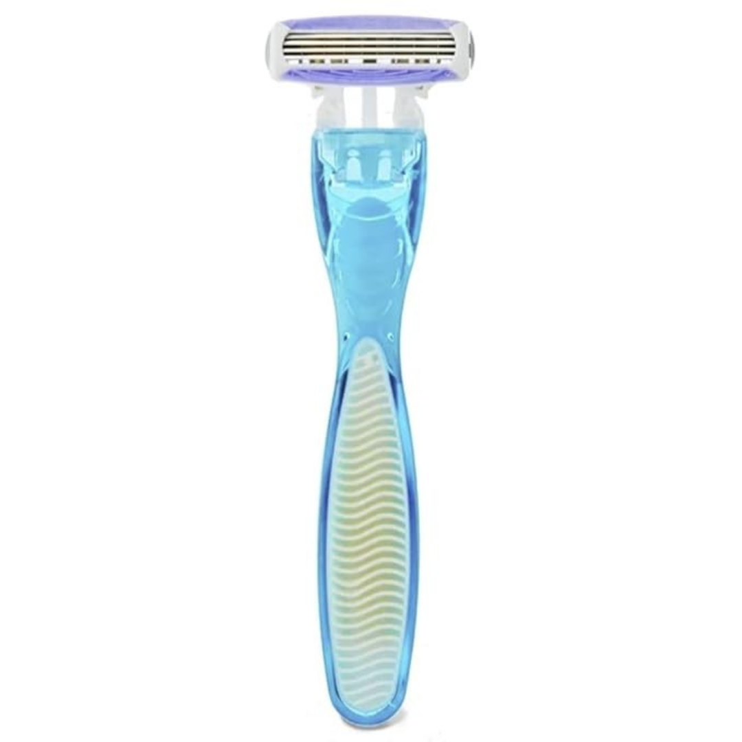 Equate 4 Blade Disposable Razors for Women, Vitamin E Lubricating Strip, Pivoting Head, 6 Count, Value Pack (2 PACK)