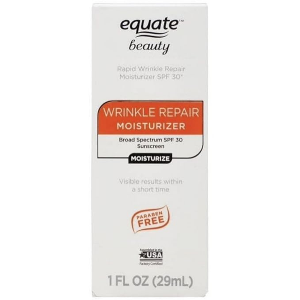 Equate Beauty Wrinkle repair Moisturizer Broad Spectrum SPF 30 1 Fl Oz (3 Pack)