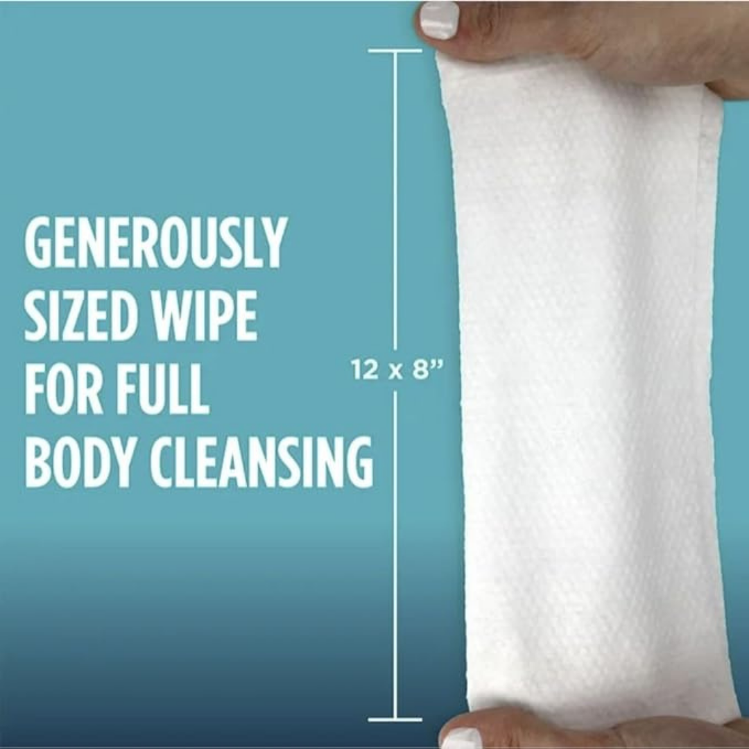 Assurance Pre-Moistened Extra Large Disposable Washcloths, 192ct (2 Packs of 96 Counts)