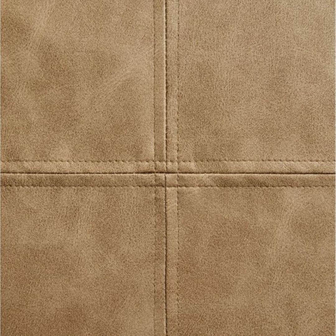 Blazeeria & Co Genuine Beige Leather Pillow Cover Case for Lumbar Throw Couch Pillows - Modern Farmhouse Decorative Sofa Thick & Soft Cushion Covers (Beige, 14" x 24")