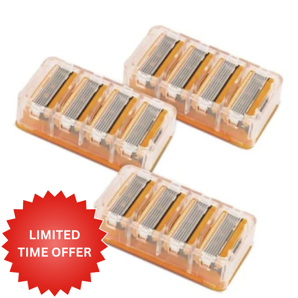 Equate 5 Blade Razor Cartridge Refills with Trimmer, compatible with Equate 5 Blade Handles, 24 Count 2 PACK