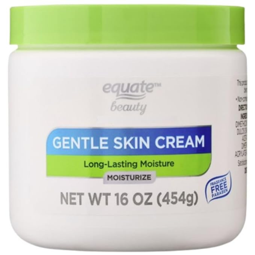 Equate Beauty Gentle Skin Cream, Long-Lasting Moisture, Fragrance Free, 16 oz (2 Pack)