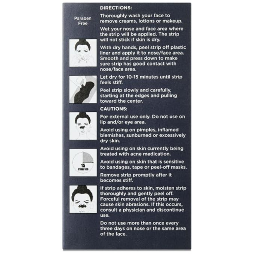 Equate Charcoal Pore Strips for Nose and Face, Removes Blackheads Oil and Dirt, 14 Strips, 7 Face 7 Nose, Dermatologist Tested (2 PACK)