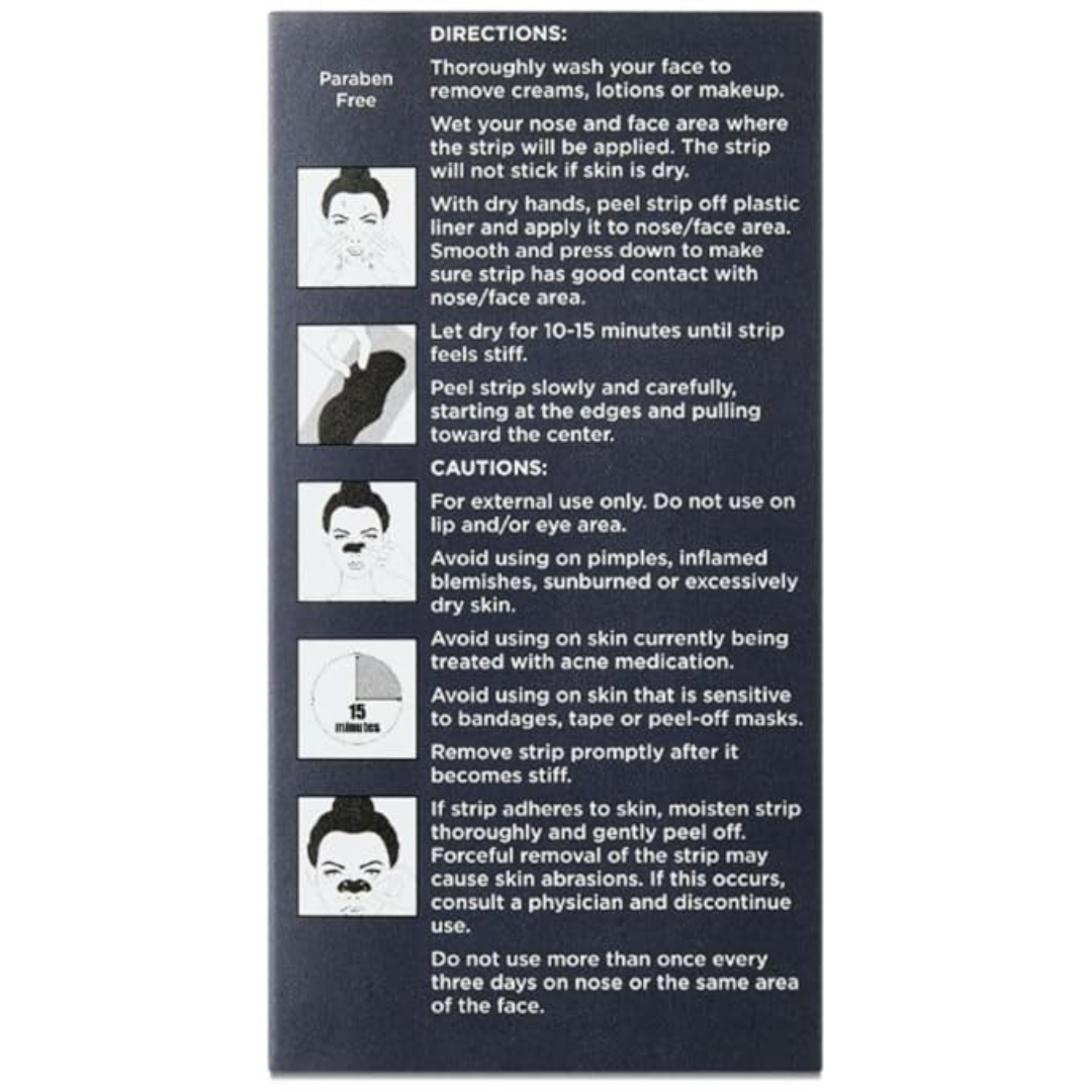 Equate Charcoal Pore Strips for Nose and Face, Removes Blackheads Oil and Dirt, 14 Strips, 7 Face 7 Nose, Dermatologist Tested (2 PACK)