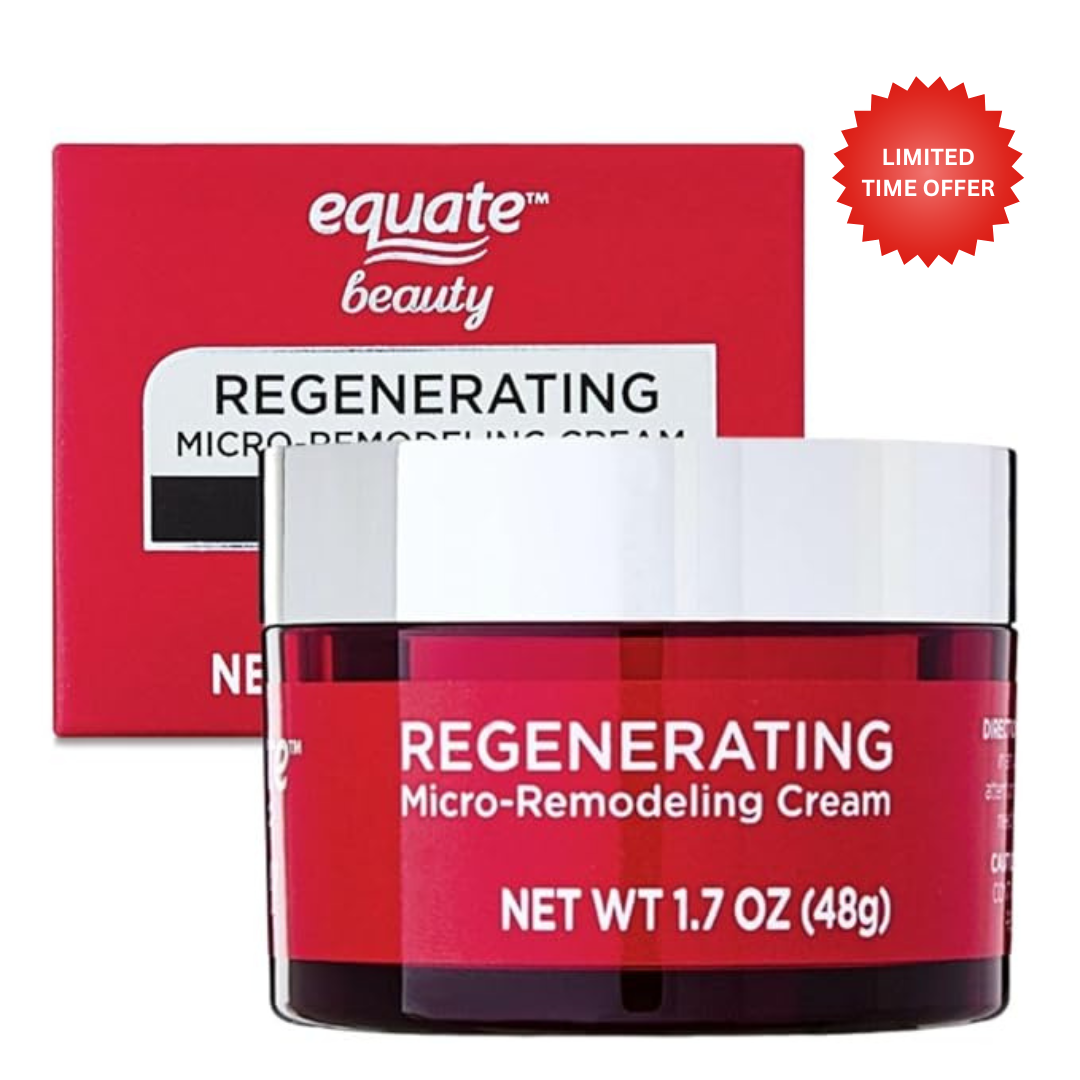 Equate Beauty Regenerating Micro-Remodeling Cream with Vitamin B3, 1.7 oz