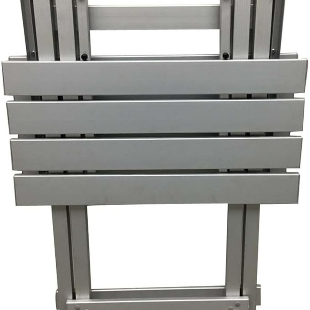 Outdoor Camping Table Silver Rectangular Folding