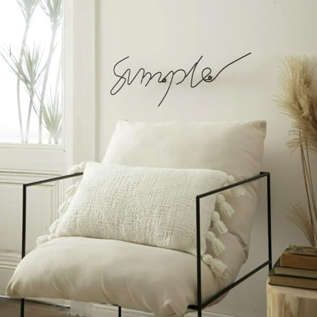 Blazeeria & Co Boucle Oblong Decorative Pure Cotton Pillow with Fringe 14 in x 24 in (White)