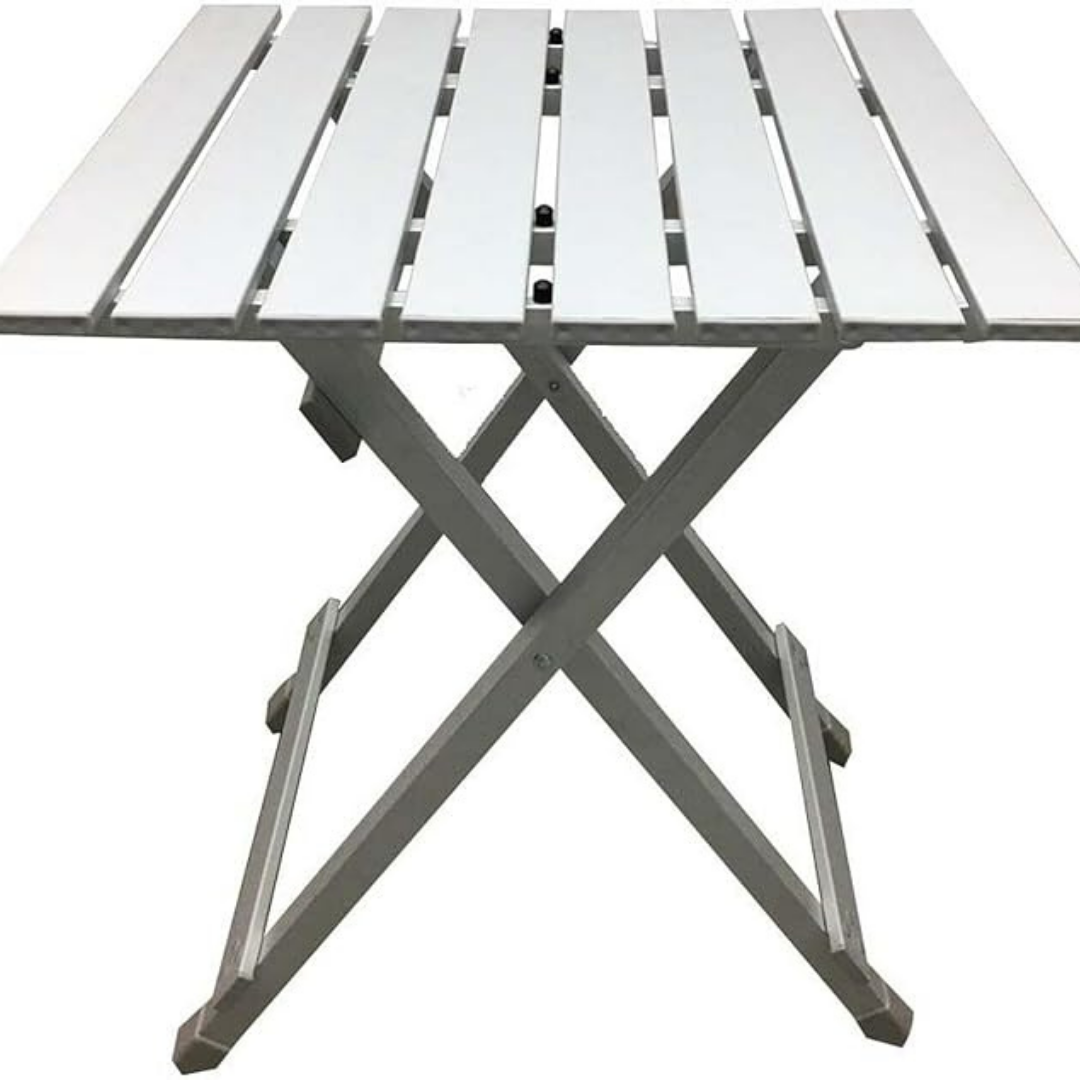 Outdoor Camping Table Silver Rectangular Folding