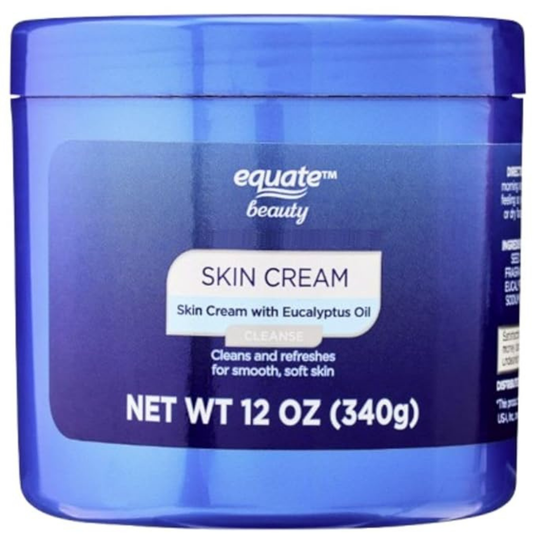 Equate Beauty Cleansing Skin Cream with Eucalyptus Oil, 12 oz, Refreshing Formula (2 Pack)