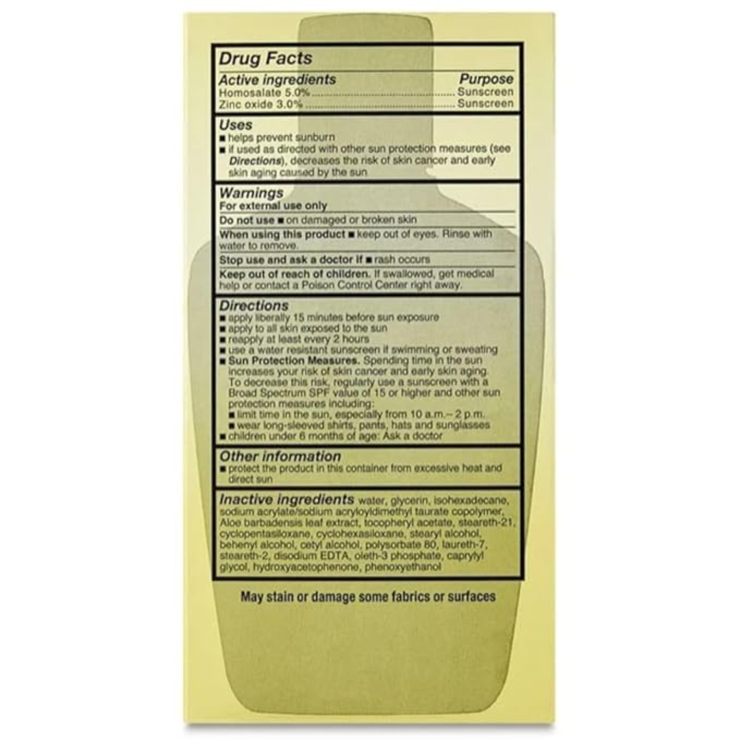 Equate Beauty All-Day Moisturizing Lotion, SPF 15 Broad Spectrum Sunscreen, Sensitive Skin, Vitamin E and Aloe, Fragrance-Free, 6 fl oz