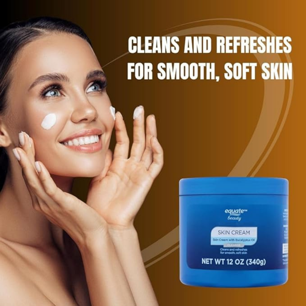 Equate Beauty Cleansing Skin Cream with Eucalyptus Oil, 12 oz, Refreshing Formula (2 Pack)