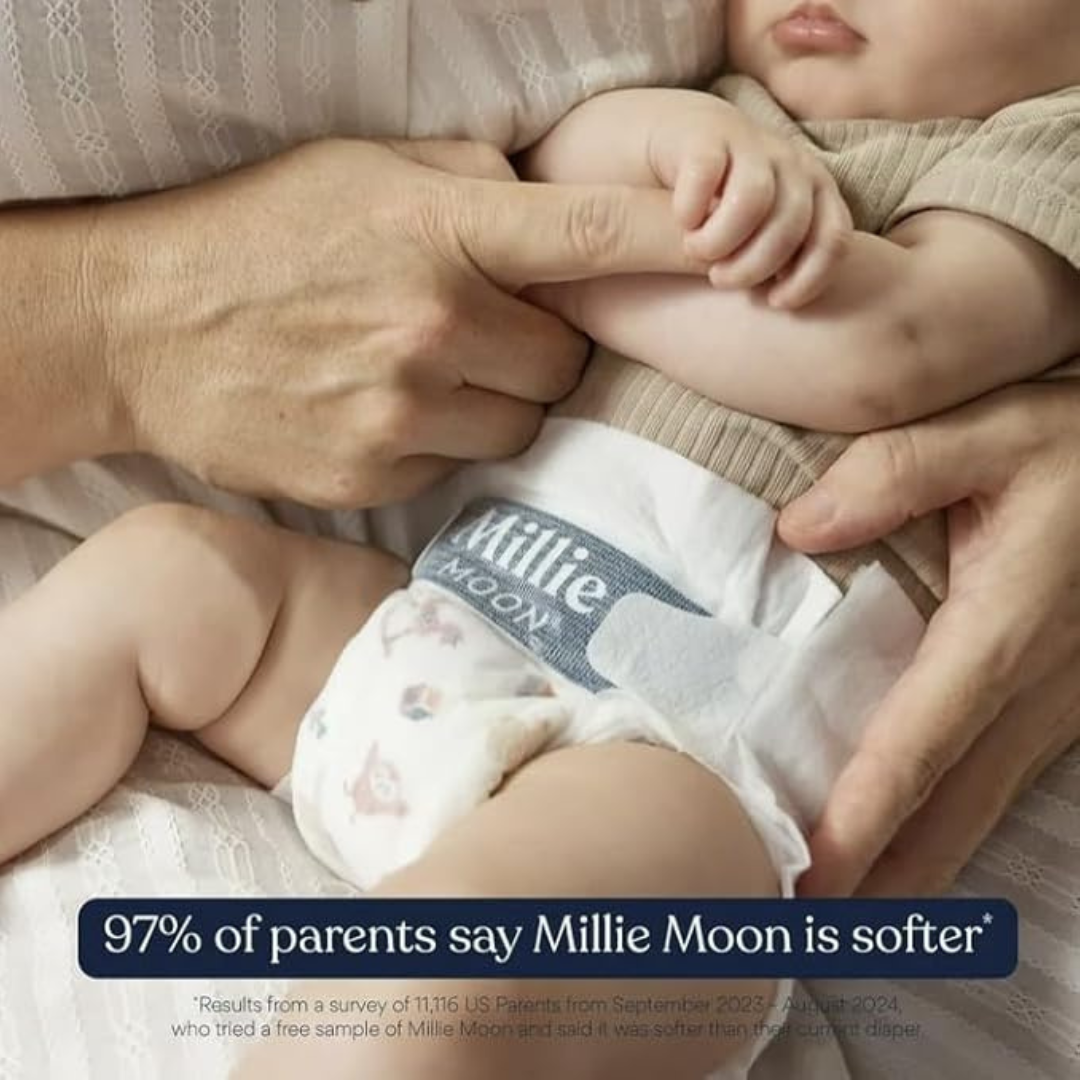 Millie_Moon Luxury Diapers - Newborn - (88ct)
