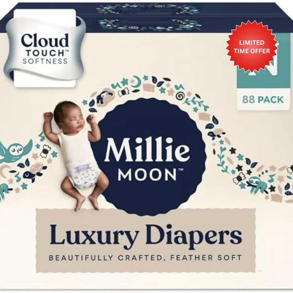 Millie_Moon Luxury Diapers - Newborn - (88ct)