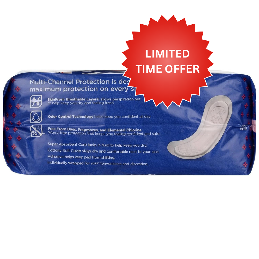 Equate Maxi Pads, Super Absorbency, 48 Count, Made in USA