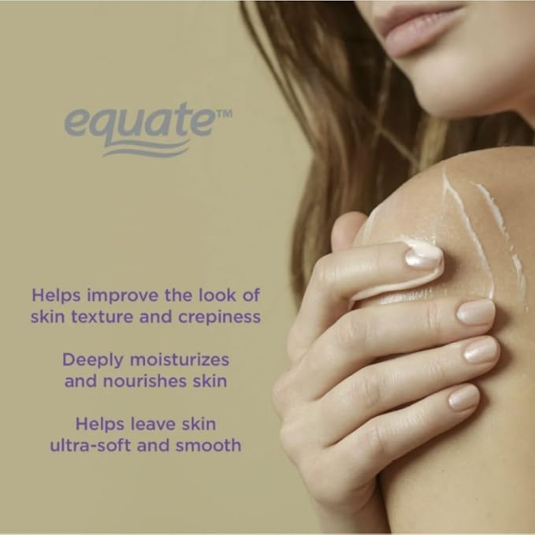 Equate Crepe Smoothing Body Lotion for Normal to Dry Skin, Paraben Free, 8 oz, 3 Pack