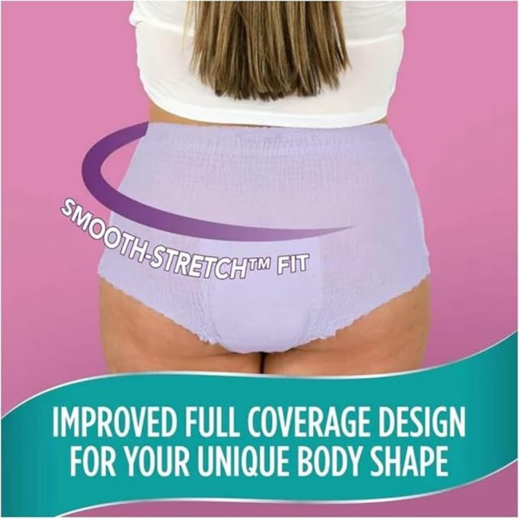 Assurance Women's Incontinence & Postpartum Underwear, XS, Maximum Absorbency (72 Count), X-Small, Purple