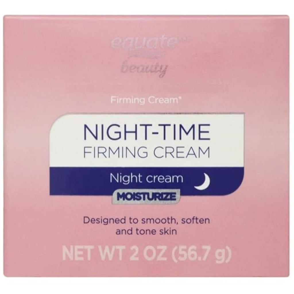 Equate Beauty Night-Time Firming Cream, Moisturizing Night Cream, 2 oz