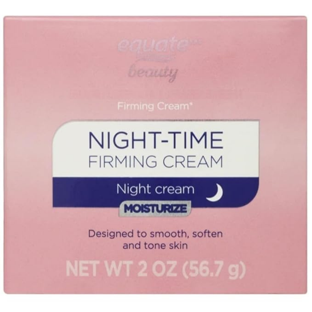 Equate Beauty Night-Time Firming Cream, Moisturizing Night Cream, 2 oz