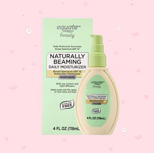 Equate Beauty Naturally Beaming Daily Moisturizer with Broad Spectrum SPF 15 Sunscreen, 4 FL OZ