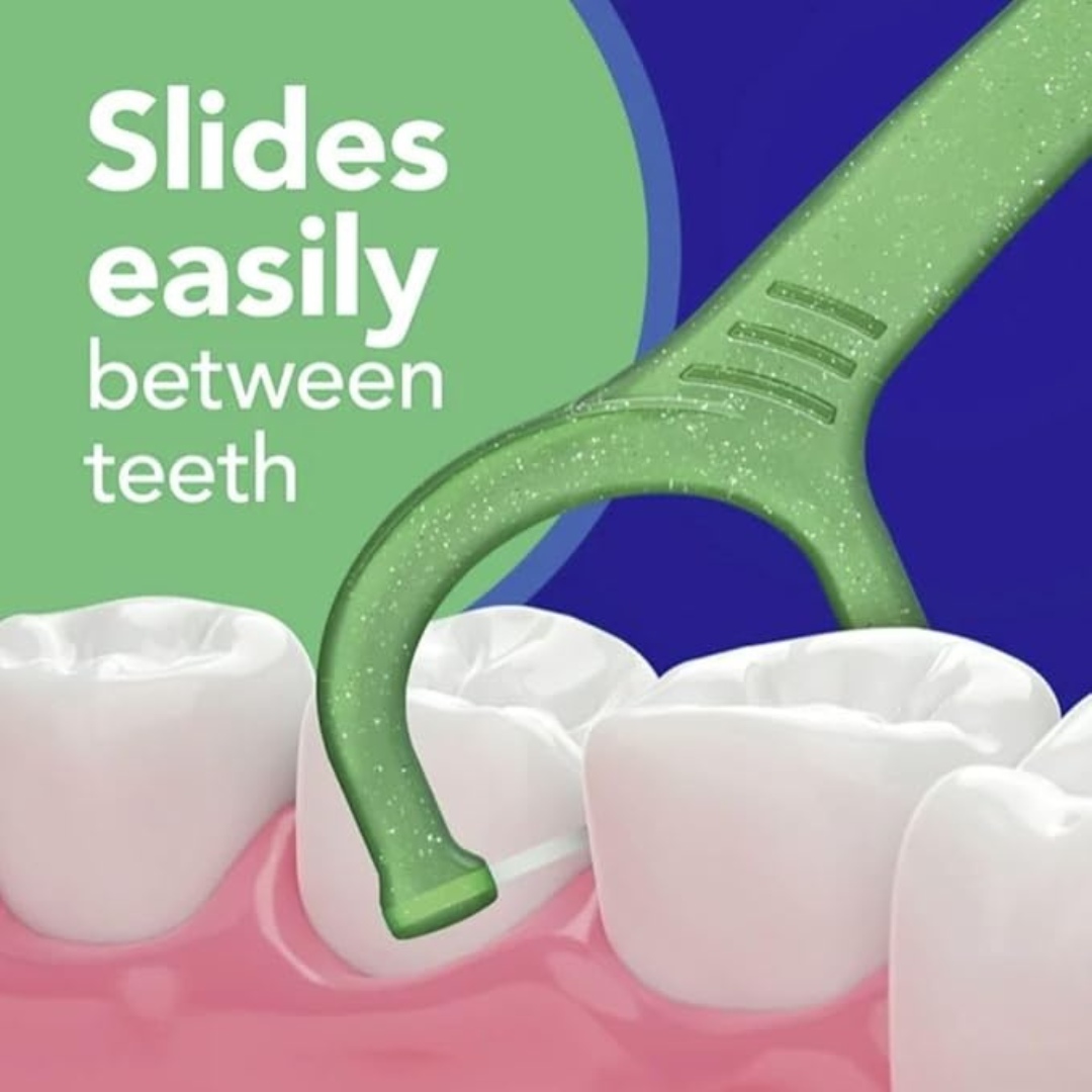 Equate Sensitive Clean Floss Picks, Mouthwash Burst Mint, Gentle on Gums, 300 Count, 2 Pack