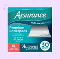 Assurance Unisex Premium Quilted Underpad, Maximum Absorbency, XL 30 Count, (Pack of 1).