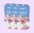 Equate The Stylish 3 Blade Disposable Razors for Women, Sensitive, with Shea Butter and Vitamin E, (3 PACK) 9 Count