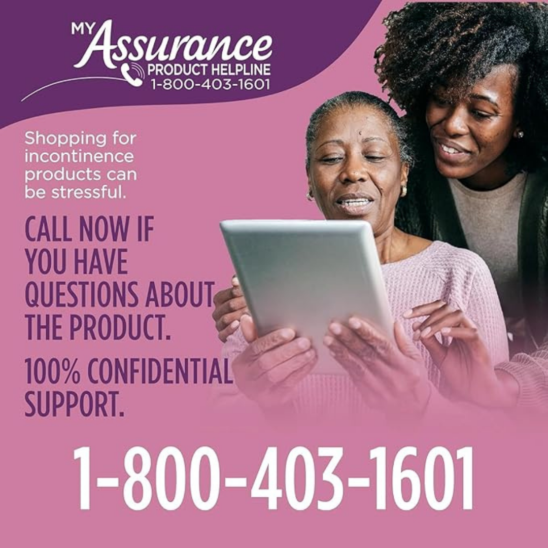 Assurance Women's Incontinence & Postpartum Underwear, XL, Maximum Absorbency (54 Count), X-Large, White