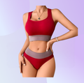 Blazeeria & Co Women Seamless Breathable Bras and Panties Sports Bikini Set - Yoga Sport Lingerie Set