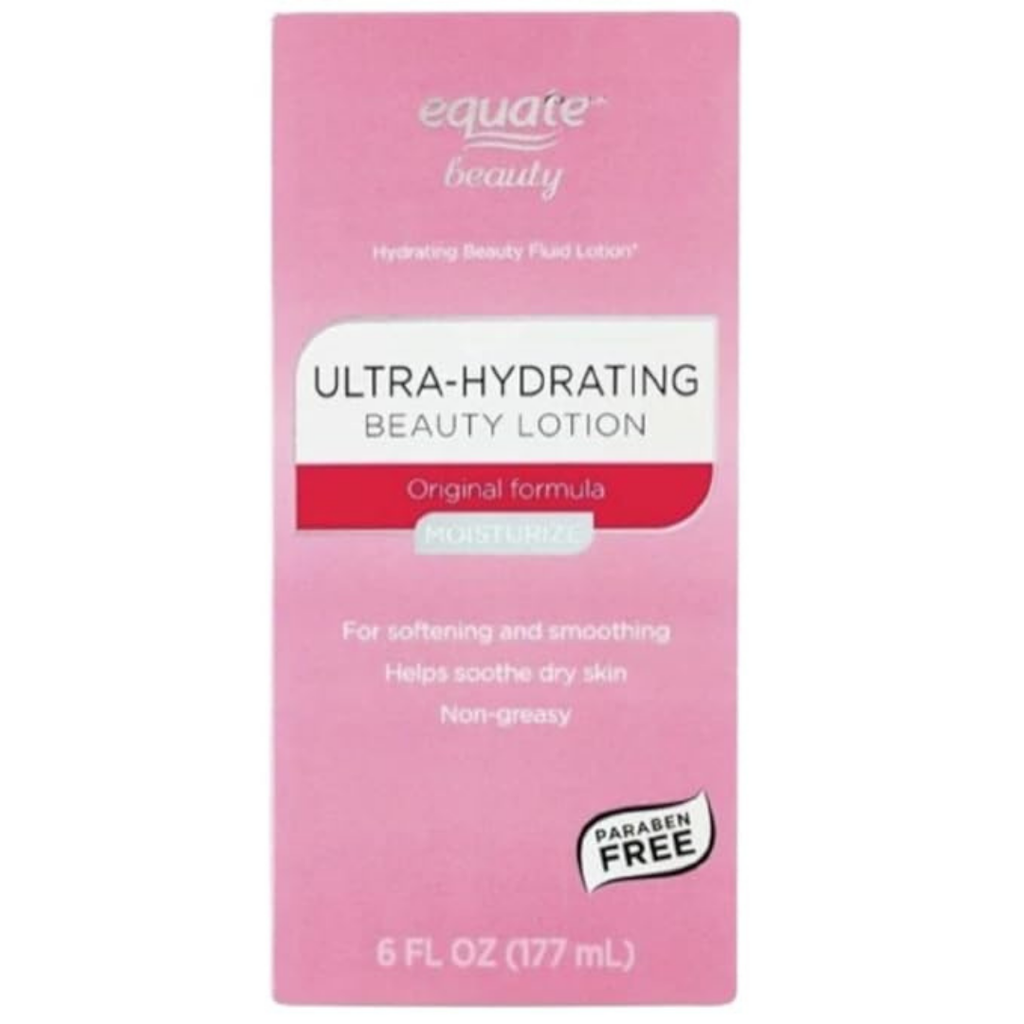 Equate Beauty Ultra-Hydrating Beauty Lotion, Original Formula, Paraben Free, Non-Greasy, 6 fl oz, 3 Pack