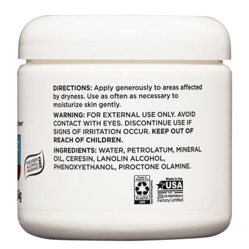 Equate Therapeutic Dry Skin Cream Advanced Repair Body Cream for Very Dry Skin, Fragrance Free Daily Body Moisturizer, 16 Oz Jar (3 Pack)