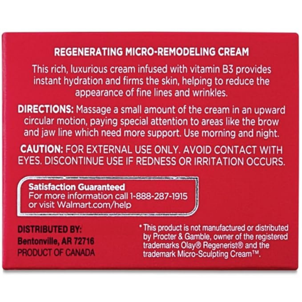 Equate Beauty Regenerating Micro-Remodeling Cream with Vitamin B3, 1.7 oz