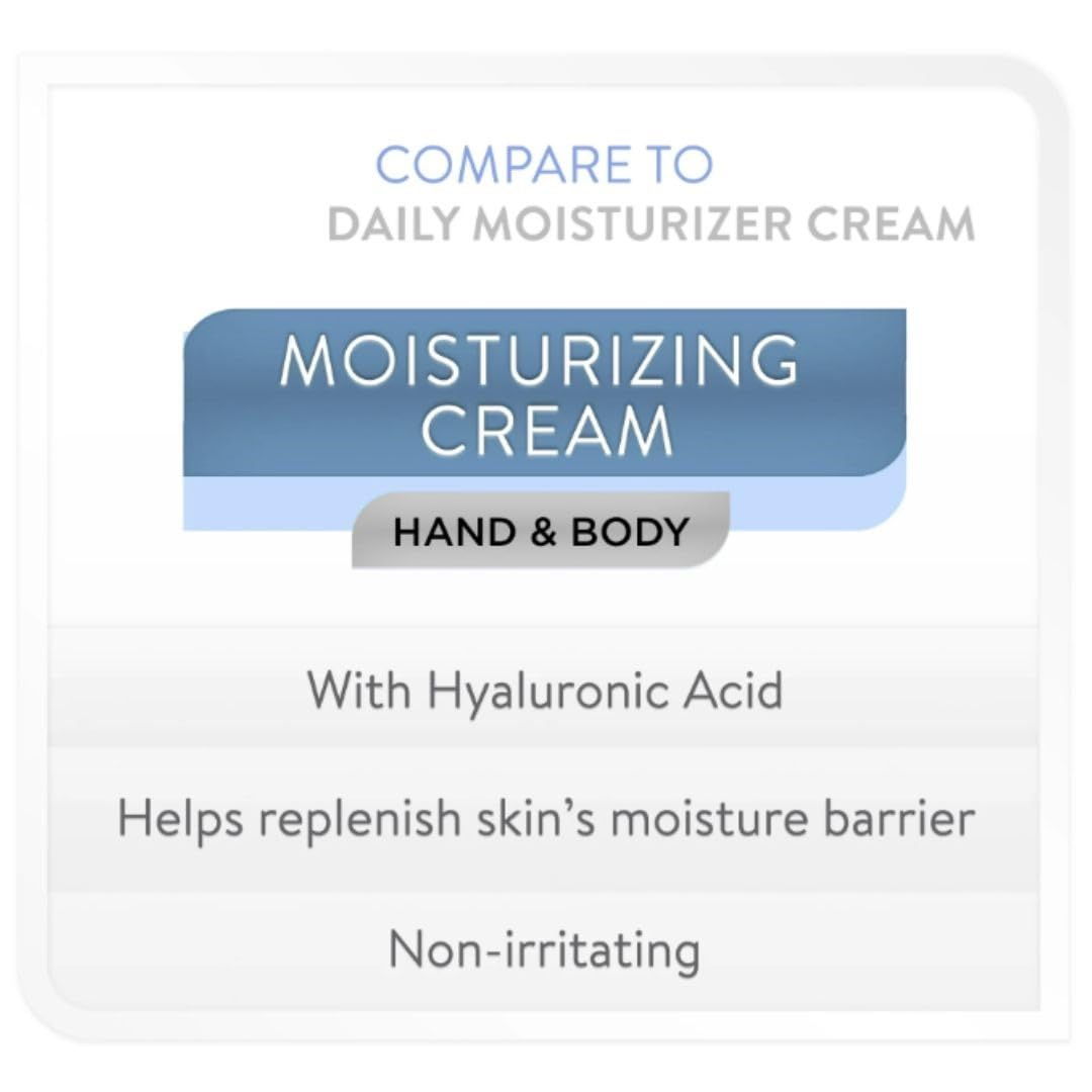 Equate Cream Facial Moisturizing With Hyaluronic Acid, 12 Oz, Daily Moisturizing Cream - Uniquely Developed Hand And Body Moisturizing Cream With Hyaluronic Acid (3 Pack)