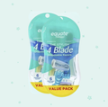 Equate 4 Blade Disposable Razors for Women, Vitamin E Lubricating Strip, Pivoting Head, 6 Count, Value Pack (2 PACK)
