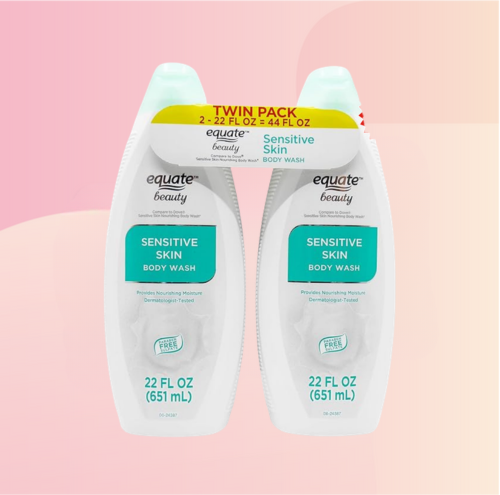 Equate Sensitive Skin Body Wash, 2X 22 fl. Oz. (2 Pack)