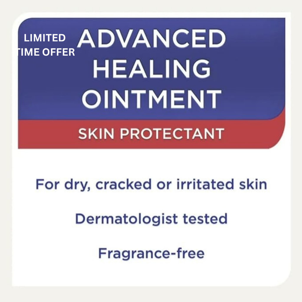 Equate Healing Ointment, Advanced Therapy Skin Protectant, Multi-Purpose Healing Ointment and Body Moisturizer, Holiday Gifts for Self Care, 14 Oz Jar (3 Pack)