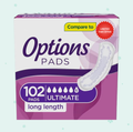 Generic Options Women's Incontinence Pads, Ultimate Absorbency, Long Length (102 Count) Pack of 1, White