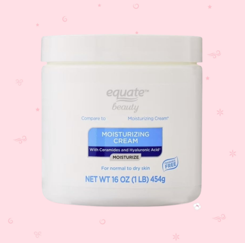 Equate Beauty Moisturizing Cream with Ceramides and Hyaluronic Acid, Daily Moisturizer For Normal to Dry Skin,Moisturizing Cream, 16 oz (3 Pack)