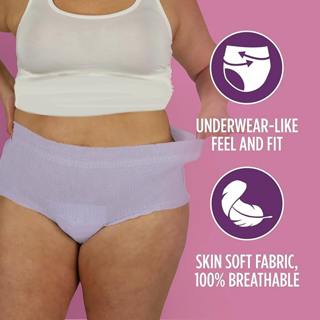 Generic Assurance Women's Incontinence & Postpartum Underwear, L, Maximum Absorbency (36 Count), Large, White
