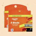 Equate 5 Blade Cartridges with Trimmer, 12 Count, Compatible with Equate 5 Blade Handles