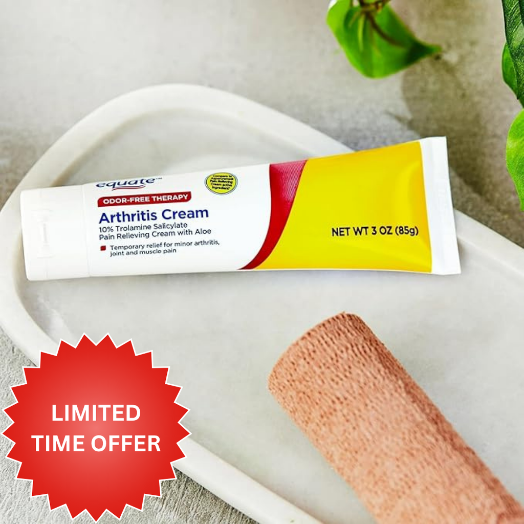 Equate Arthritis Cream, 10% Trolamine Salicylate with Aloe, 3 oz (3 Pack)